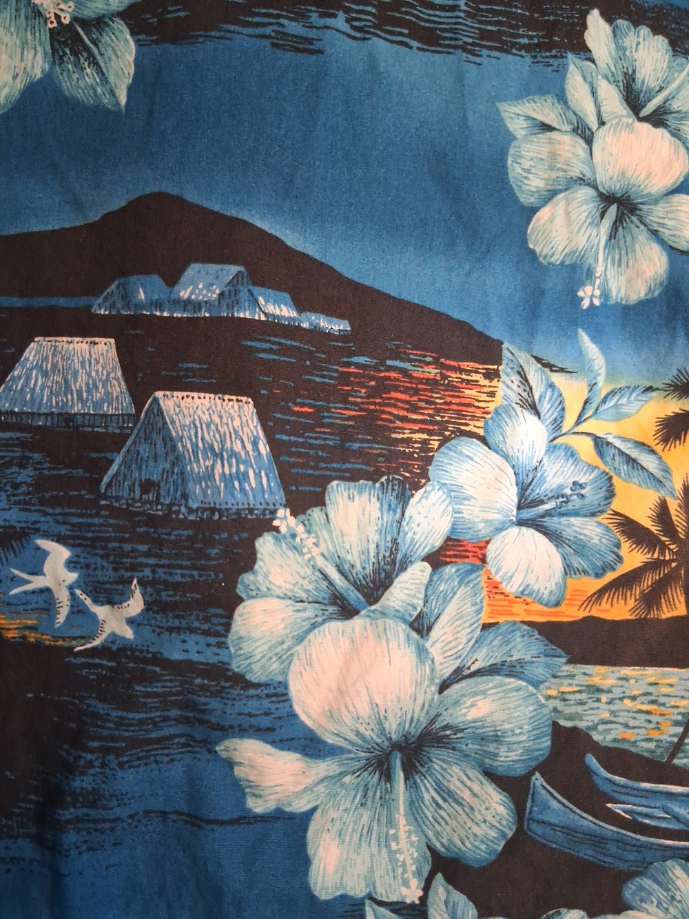 RJC Sportswear Hawaiian Sunset Shirt Blue Kids 4 Tropical - Picture 5 of 5